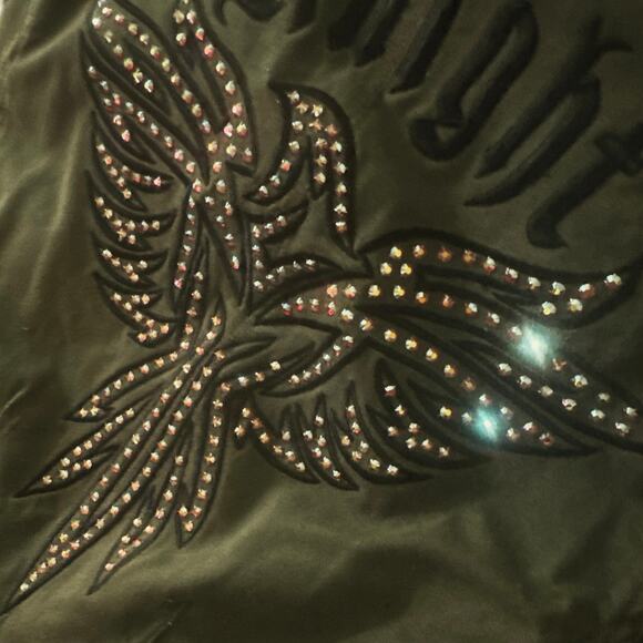 Jaded by Knight Swarovski crystal Military jacket Phoenix RARE medium M - Picture 8 of 10